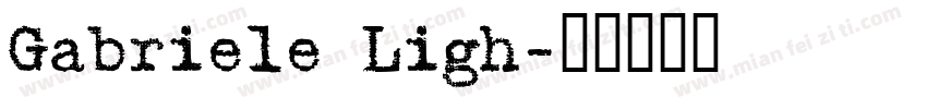 Gabriele Ligh字体转换